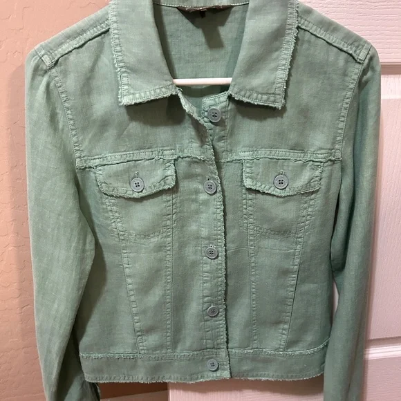 LIKE NEW! Women's Tommy Bahama Palms Linen Jacket - XS - Picture 5 of 15